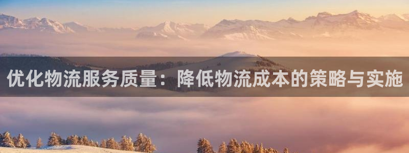 狗子28客服电话：优化物流服务质量：